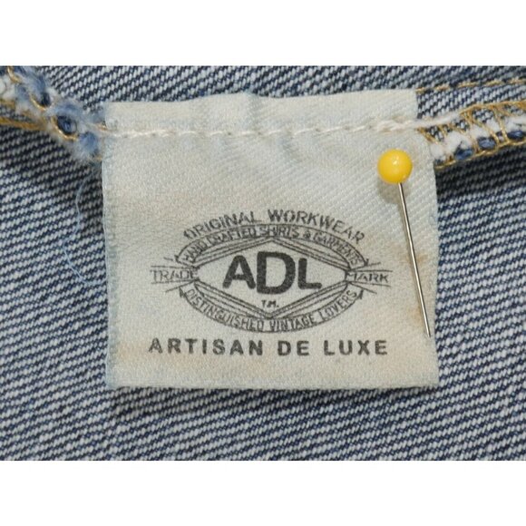 Anthroplogie Artisan De Luxe  Blue Denim Jean Jacket w Batik Womens X Small EUC - Picture 12 of 12